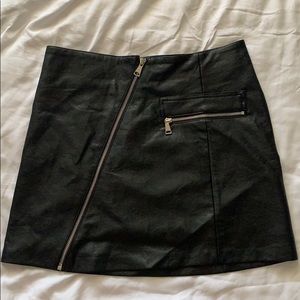 Pleather DK mini skirt